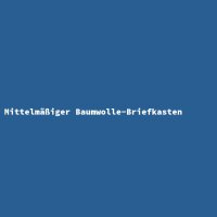 Mittelm&auml;&szlig;iger Baumwolle-Briefkasten