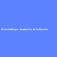 Mittelm&auml;&szlig;iger Baumwolle-Briefkasten