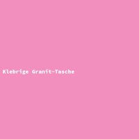Klebrige Granit-Tasche