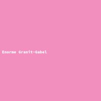 Enorme Granit-Gabel